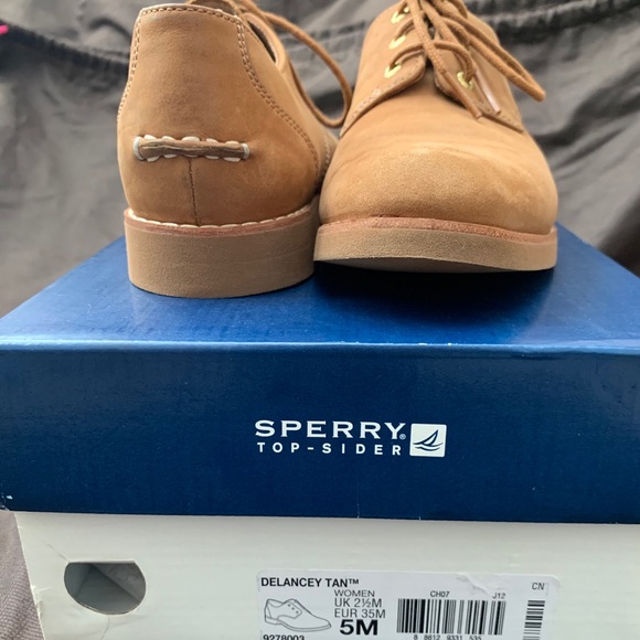 Sperry Delancey Camel Oxfords - Picture 5 of 6